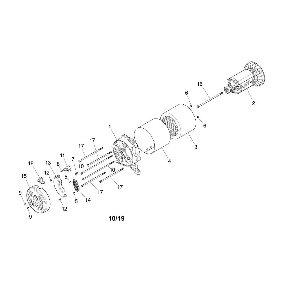 Alternator Diagram and Parts List for 030732-00  Briggs and Stratton Generator